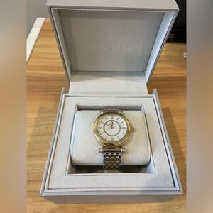 MICHELE Watch - Women’s Caber Diamond Two-Tone Bracelet Watch - 35mm - 0.19ctw